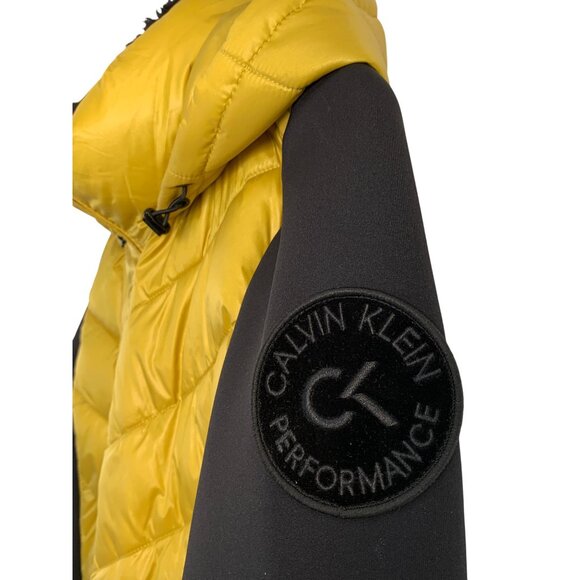 Womens Calvin Klein Performance Puffer Jacket Hood M 8957 NWT - Picture 10 of 10